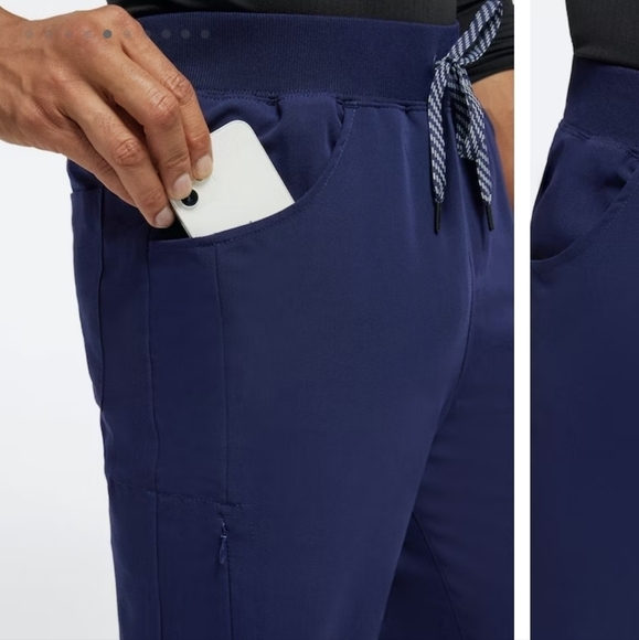 Jaanuu Men's Drawstring Scrub Jogger navy J85013 multiple sizes available - Picture 4 of 15